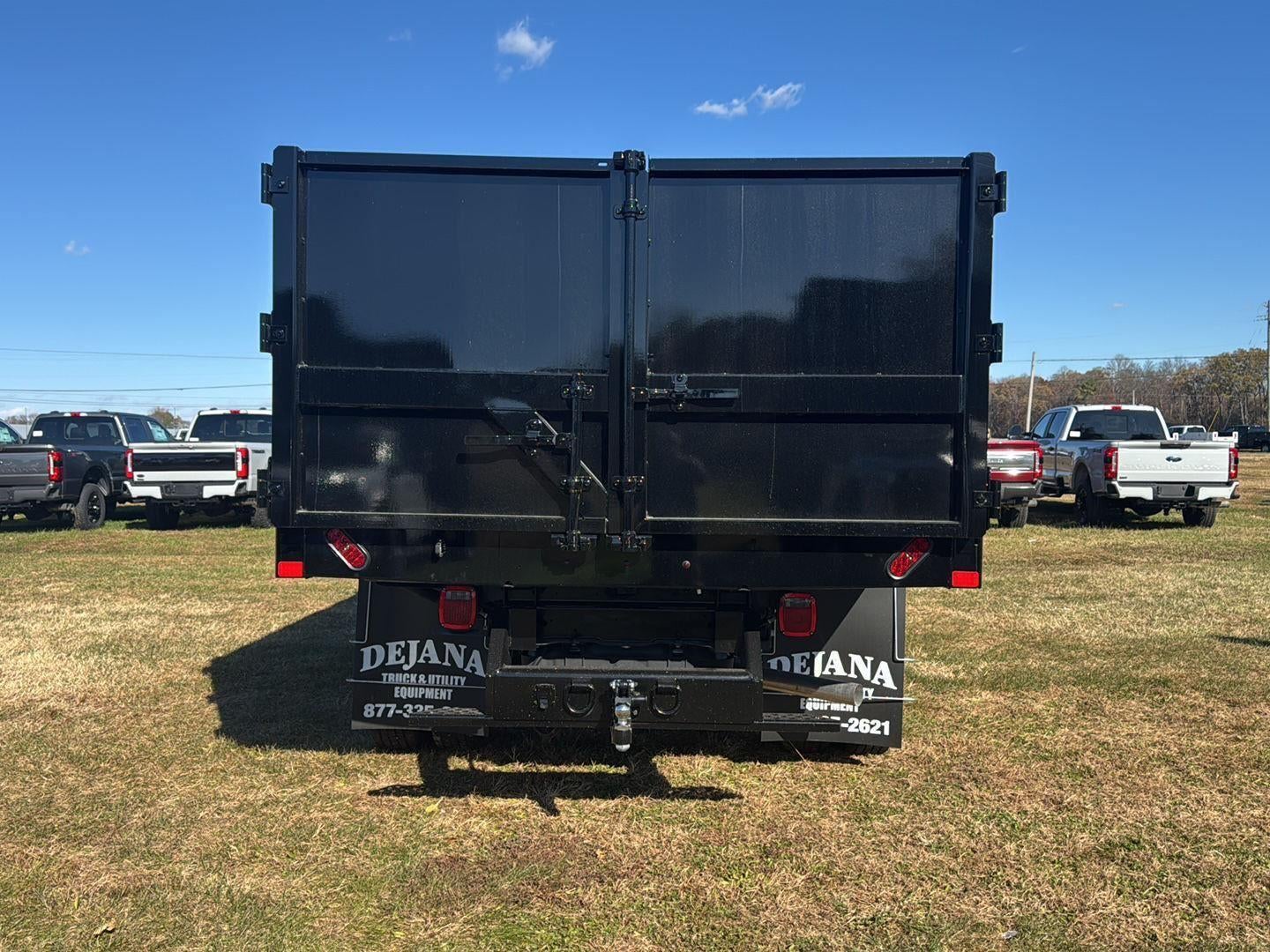 2024 Ford Super Duty F-550 DRW 12' RUGBY HEAVY DUTY LANDSCAPE DUMP, MANUAL TARP, DROP DOWN COMBO HITCH, 48" UNDERBODY TOOLBOX