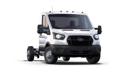 2024 Ford Transit Cutaway 10' KNAPHEIDE KUV BODY, LOW ROOF, ELECTRIC LOCKS, CLASS V HITCH, 3 BOW LADDER RACK