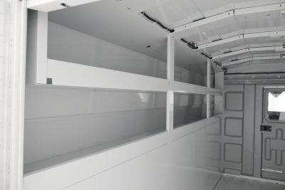 2024 Ford Transit Cutaway 10' KNAPHEIDE KUV BODY, LOW ROOF, ELECTRIC LOCKS, CLASS V HITCH, 3 BOW LADDER RACK