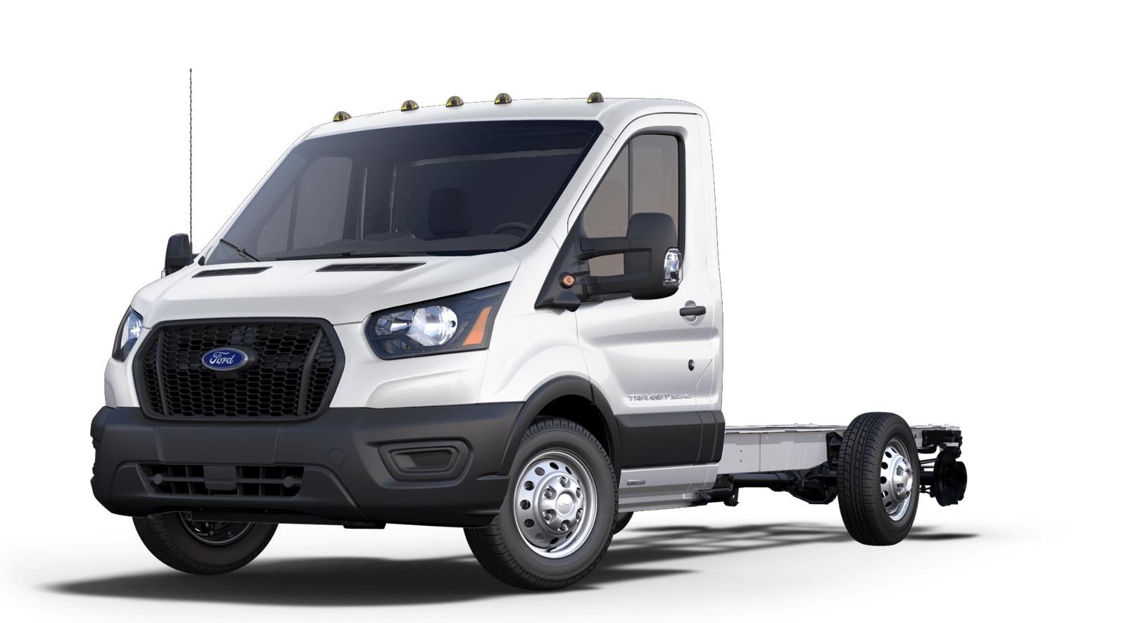 2024 Ford Transit Cutaway 10' KNAPHEIDE KUV BODY, LOW ROOF, ELECTRIC LOCKS, CLASS V HITCH, 3 BOW LADDER RACK