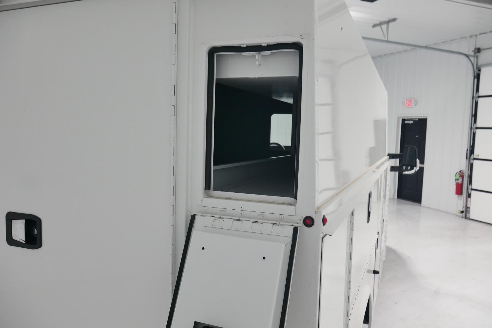 2024 Ford Transit Cutaway 10' KNAPHEIDE KUV BODY, LOW ROOF, ELECTRIC LOCKS, CLASS V HITCH, 3 BOW LADDER RACK