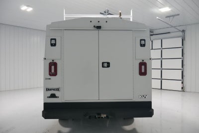 2024 Ford Transit Cutaway 10' KNAPHEIDE KUV BODY, LOW ROOF, ELECTRIC LOCKS, CLASS V HITCH, 3 BOW LADDER RACK