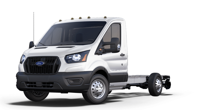 2024 Ford Transit Cutaway 10' KNAPHEIDE KUV BODY, LOW ROOF, ELECTRIC LOCKS, CLASS V HITCH, 3 BOW LADDER RACK