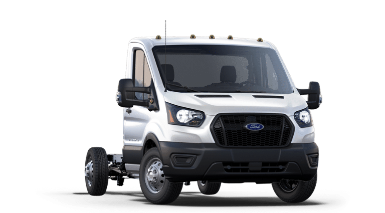 2024 Ford Transit Cutaway 10' KNAPHEIDE KUV BODY, LOW ROOF, ELECTRIC LOCKS, CLASS V HITCH, 3 BOW LADDER RACK