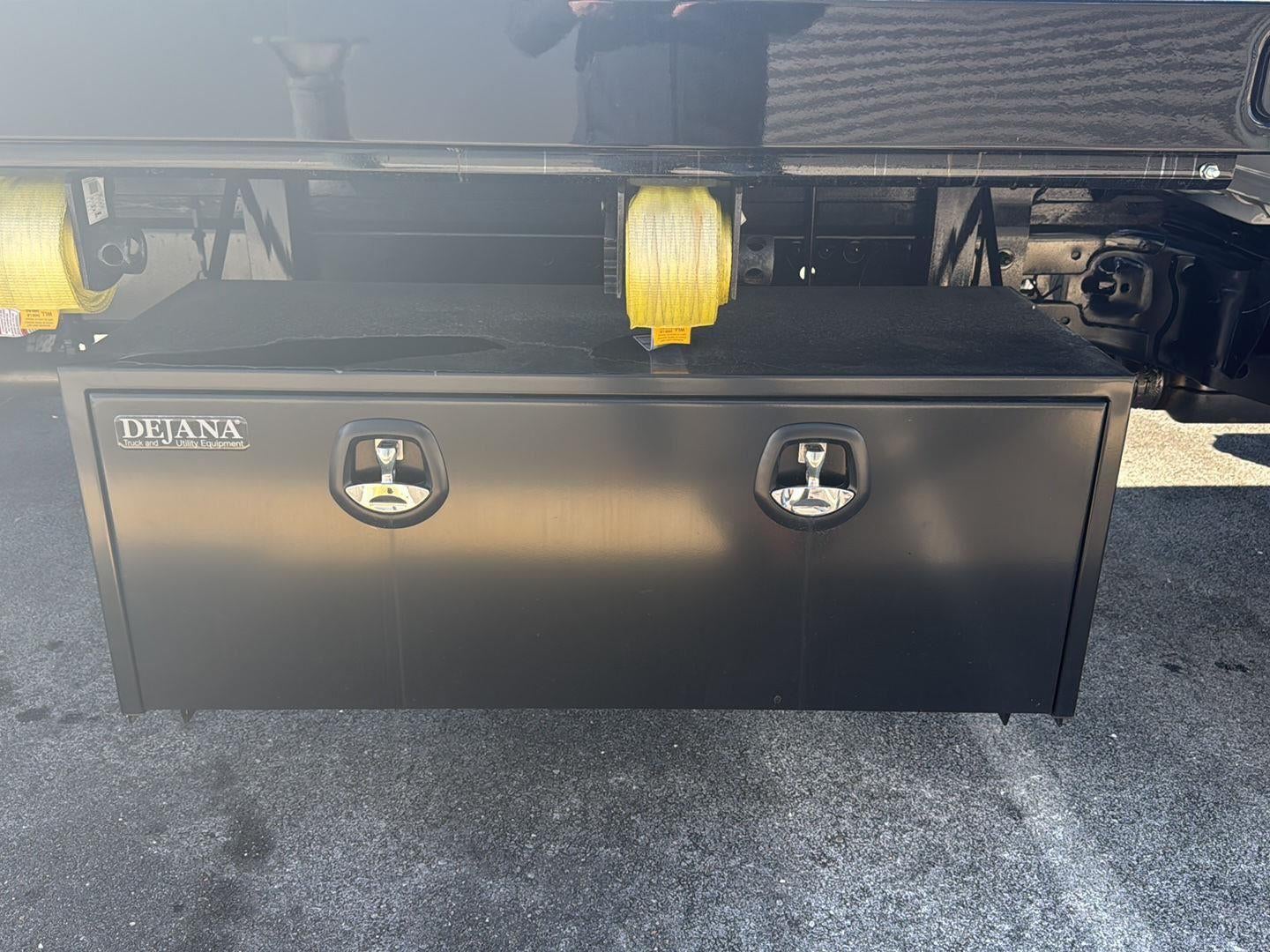 2025 Ford Super Duty F-550 DRW 16' KNAPHEIDE HEAVY DUTY PLATFORM BODY, SLIDING UNDER BODY WINCHES 48" UNDERBODY TOOL BOX