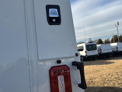 2026 Ford E-Series Cutaway 10' KNAPHEIDE KUV UTILITY VAN, MASTER LOCKING SYSTEM, CLASS V HITCH, 3 BOW LADDER RACK