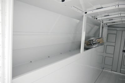 2026 Ford E-Series Cutaway E-350 10FT KNAPHEIDE KUV ENCLOSED SERVICE BODY, MASTER LOCK SYSTEM CLASS V HITCH 3 BOW LADDER RACK