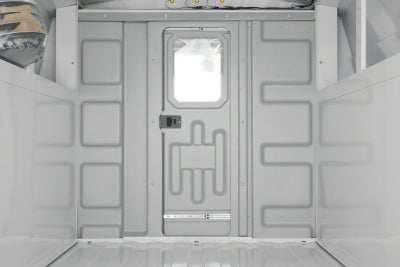 2026 Ford E-Series Cutaway E-350 10FT KNAPHEIDE KUV ENCLOSED SERVICE BODY, MASTER LOCK SYSTEM CLASS V HITCH 3 BOW LADDER RACK