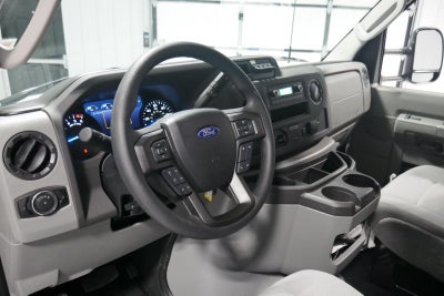 2026 Ford E-Series Cutaway E-350 10FT KNAPHEIDE KUV ENCLOSED SERVICE BODY, MASTER LOCK SYSTEM CLASS V HITCH 3 BOW LADDER RACK