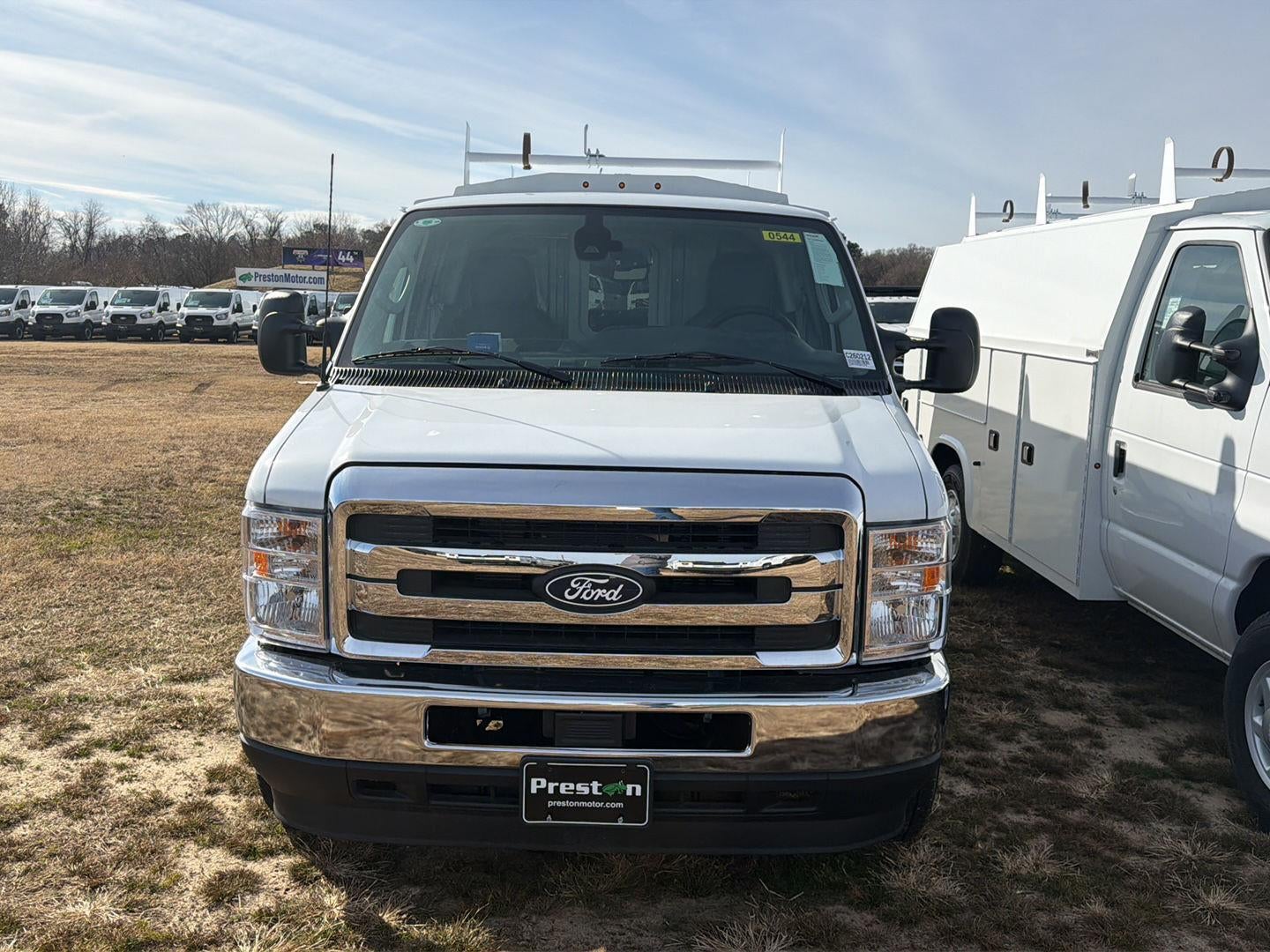 2026 Ford E-Series Cutaway E-350 10FT KNAPHEIDE KUV ENCLOSED SERVICE BODY, 3 BOW LADDER RACK CLASS V HITCH MASTER LOCK SYSTEM