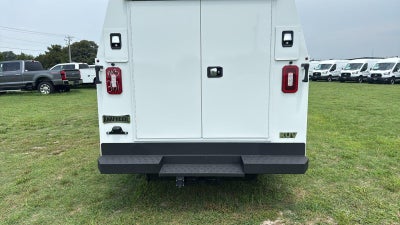 2027 Ford E-Series Cutaway 10' KNAPHEIDE KUV LOW ROOF ENCLOSED SERVICE BODY, MASTER LOCK SYSTEM, CLASS V HITCH, 3 BOW LADDER RACK
