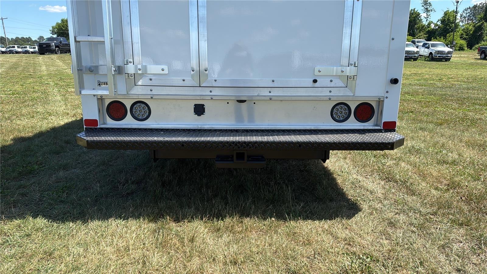 2027 Ford E-Series Cutaway 12' DURA-CUBE MAX FRP ENCLOSED SERVICE BODY, POWER LOCKS, 3 BOX LADDER RACK, BACK UP CAMERA