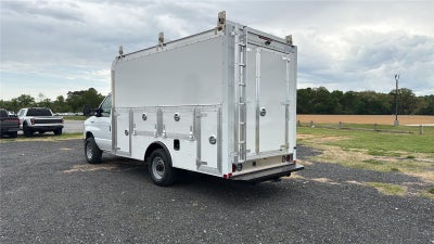 2027 Ford E-Series Cutaway 12' DURA-CUBE MAX FRP ENCLOSED SERVICE BODY, POWER LOCKS, 3 BOX LADDER RACK, BACK UP CAMERA