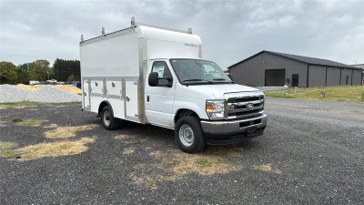 2027 Ford E-Series Cutaway 12' DURA-CUBE MAX FRP ENCLOSED SERVICE BODY, POWER LOCKS, 3 BOX LADDER RACK, BACK UP CAMERA