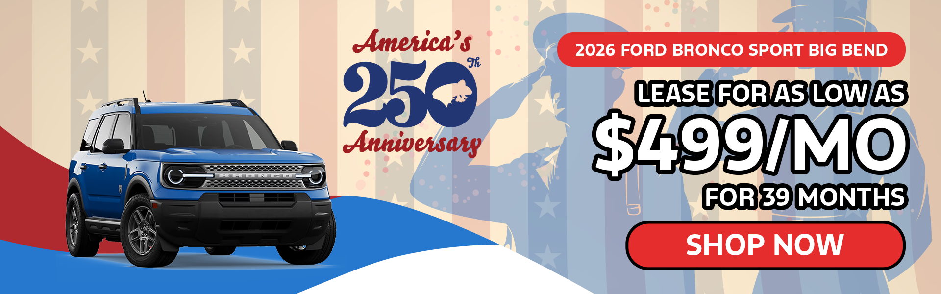 Lease for $499/Mo for 39 Mo. | 2026 Ford Bronco Sport