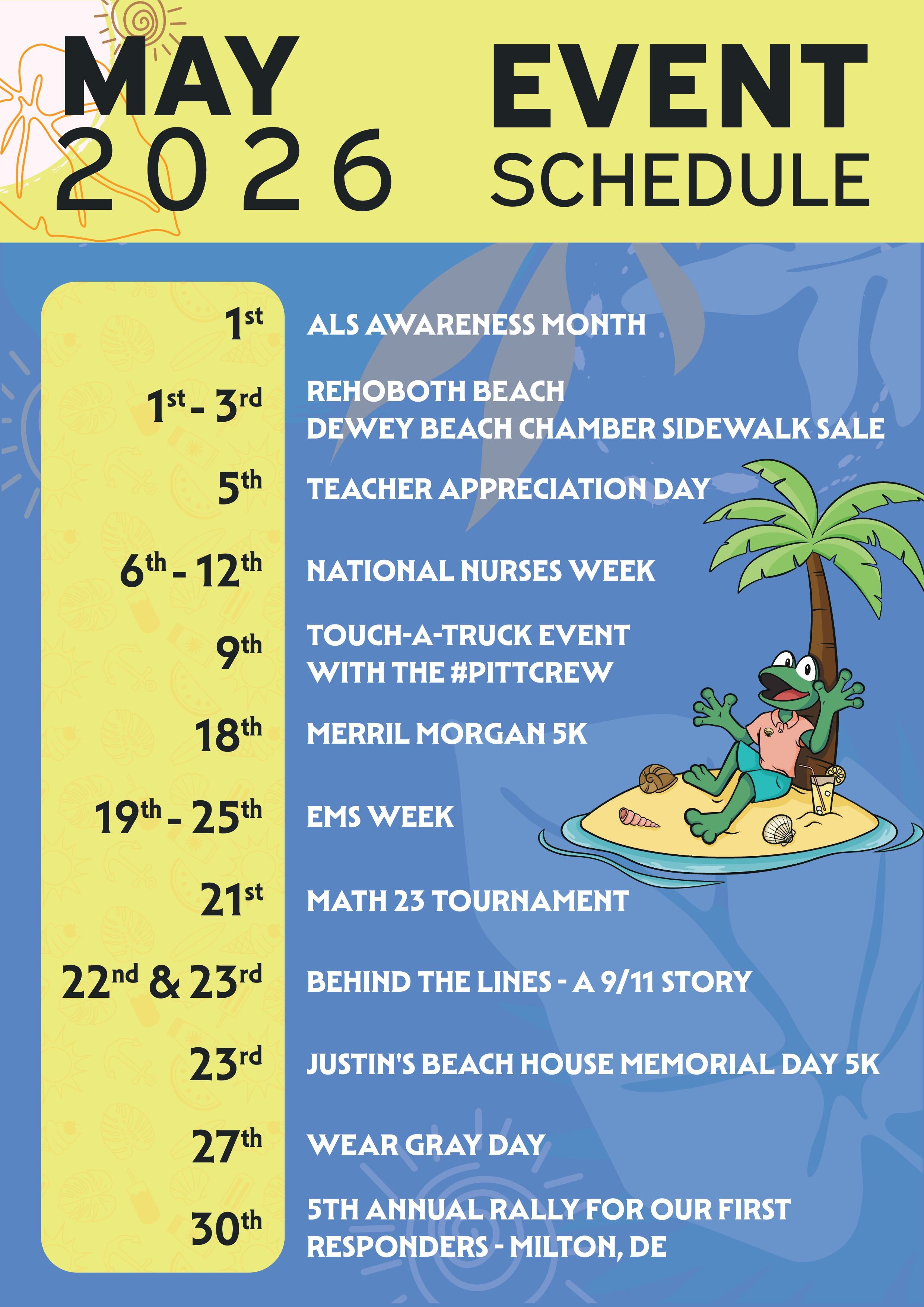 May 2026 Events Schedule
